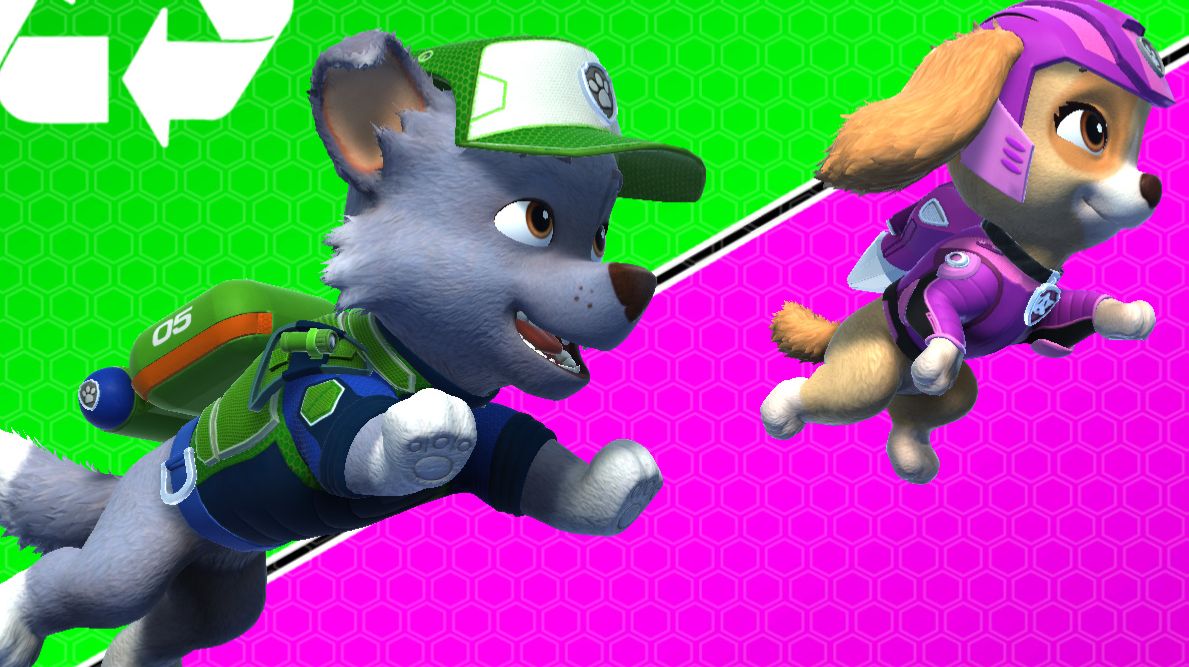 Щенячий патруль. Крепыш и Маршал тушат пожар а Либерти и Гончик разруливают  затор на джороге ч 12е