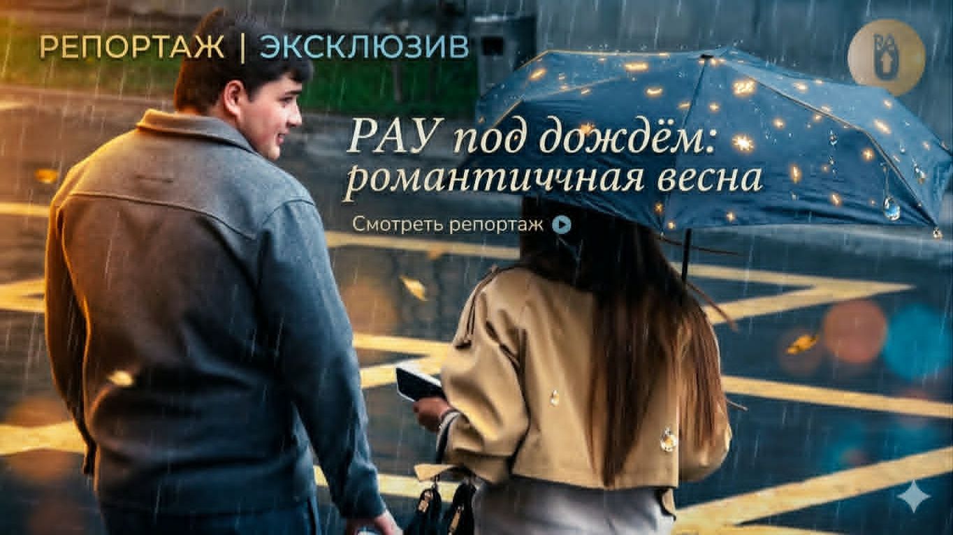 РАУ под дождём романтичная весна