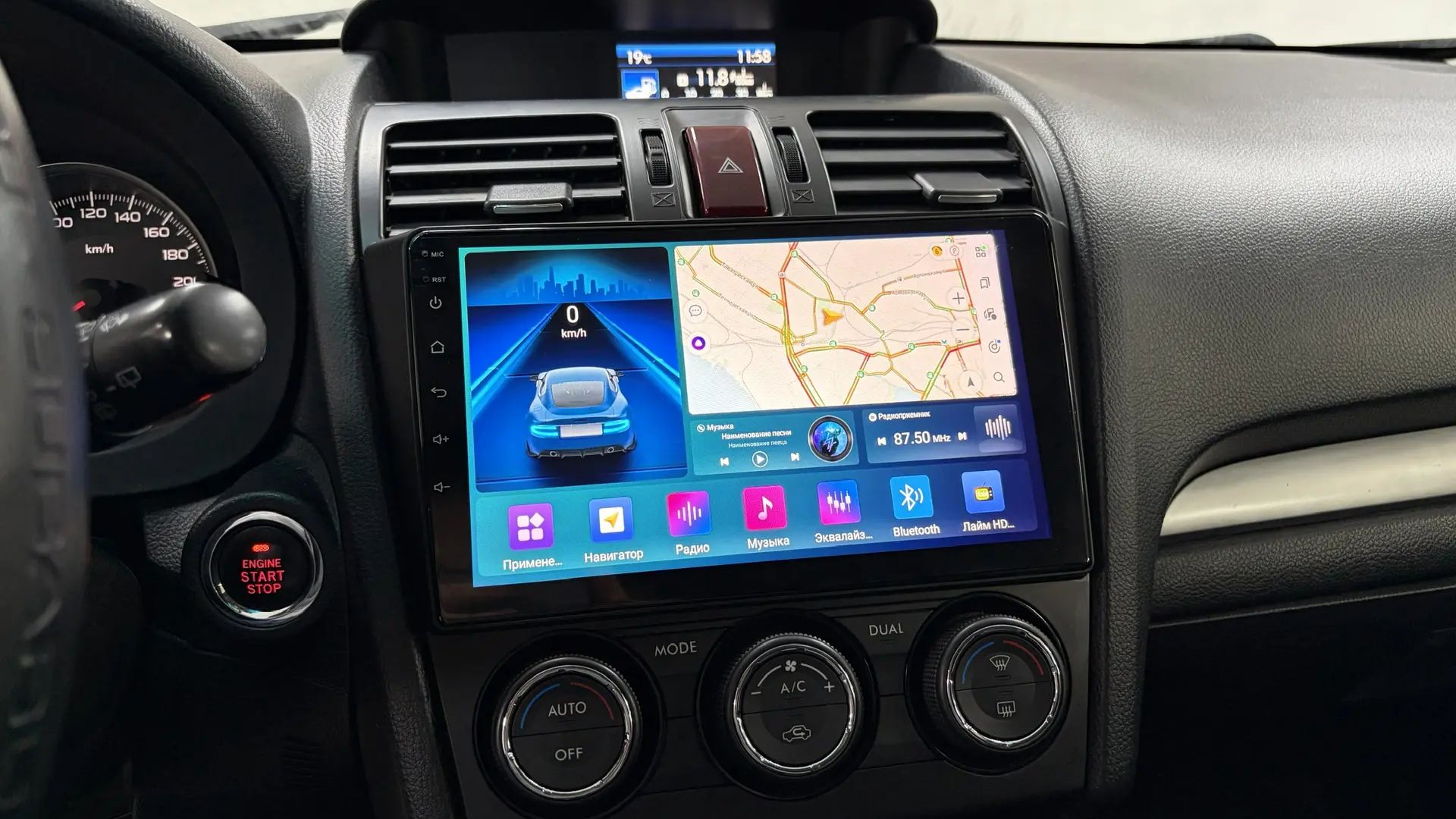 Андроид магнитола для Subaru XV 1 поколения. Android магнитола от D-audio  Д аудио
