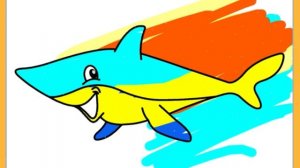 Раскраска 🖍️ Акула 🦈 Видео для детей