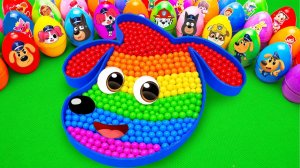 Готовим радужную полицейскую собачью ванну из бисера, распаковывая яйца Таинственного патруля лап.