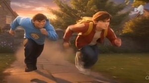 Школьник убегает от Holy Bam