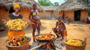 Деревенская жизнь в Африке. Готовим домашний хрустящий картофель фри с масалой. Жизнь в Кении