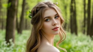 The spring forest is beautiful