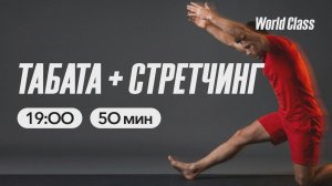 ТАБАТА + СТРЕТЧИНГ с Алиной Сарпаевой | 29 апреля 2026 | Онлайн-тренировки World Class