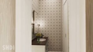 55 x 49, 17 м x 15 м, Красивый Дизайн Дома с 4 Спальнями И Поэтажной планировкой - Теплый Уютный