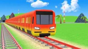 Мультик про поезда. Яркие поезда. Мультик про машинки, поезда, транспорт