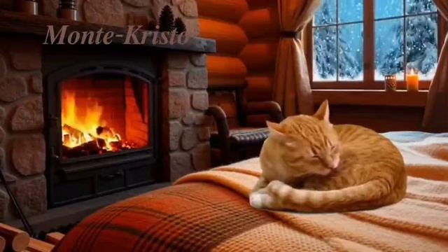 АСМР: Зимний сон под мурчание 😴💤
Кот, камин и полная гармония 🧘♂️🐱
Шепот углей, песня кота 🪵🎶