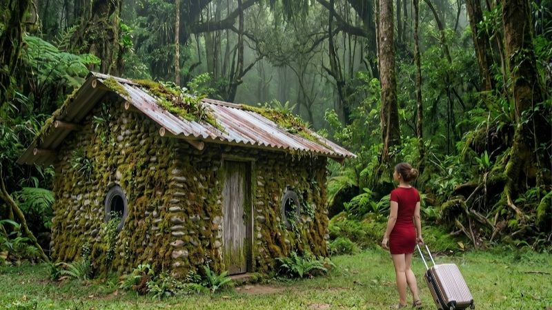 Юная девушка превратила пустырь в прочный каменный дом. Жизнь и быт Вьетнама