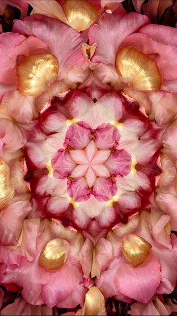 Цветочный калейдоскоп: красота розовых лепестков #цветы #природа #красота #декор