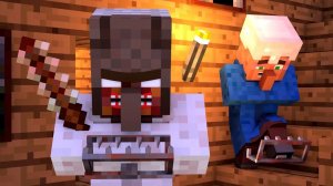 Бабуля против жизни деревенского жителя 3. Майнкрафт Мультик