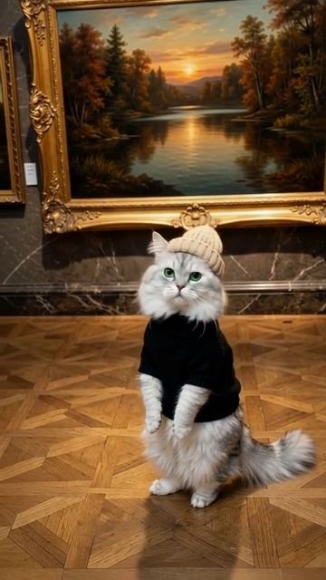 Когда пришла в музей, чтобы найти картину с рыбкой, но застряла в отделе пейзажей🎨😼