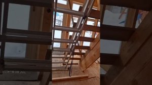 1000057146.mp4 (Собака наблюдает за устройством лестницы на 2-ой этаж в доме А-фрейм)