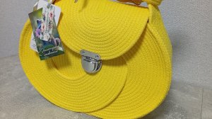 🧶 МК по пошиву сумки из 2-х колец из хлопкового шнура