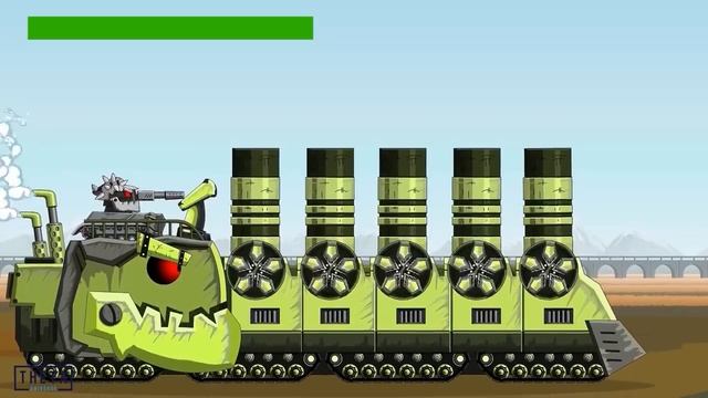 Беспомощный монстр   Носитель баллистических ракет МКЗТ против льда M270   Мультики про танки