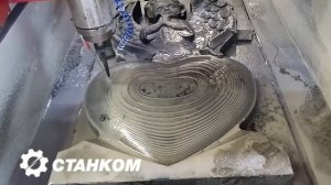 Суперскоростная обработка гранита на фрезере ЧПУ!