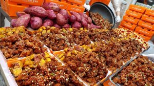 Картофель фри из сладкого картофеля, вручную, от маринада до специального соуса и добавки из угря