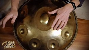 KurPan | Handpan D Kurd 9 | D / A A# C D E F G A | латунированный
