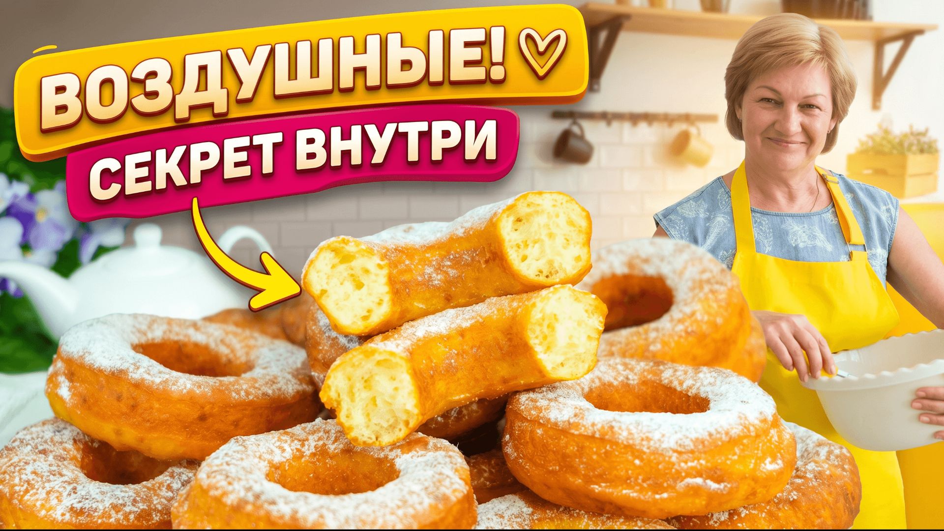 Секрет самых вкусных творожных пончиков! Рецепт, который вы сохраните
