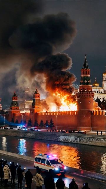 Пламя над прошлым: Россия в огне #пожар #Кремль #недостатокнадежды