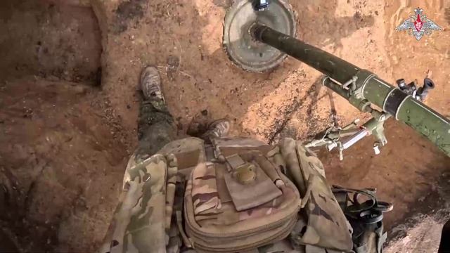 Боевая работа минометного расчета группировки войск «Восток»