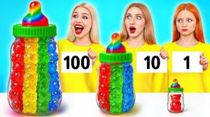 100 Слоев Еды Челлендж # Потрясающие Кухонные Хитрости от Bubba DO Challenge