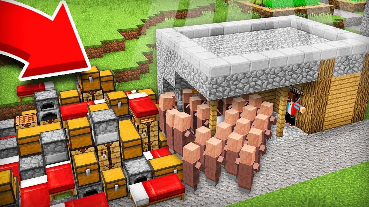 ВСЕ ЖИТЕЛИ ХОТЯТ ПЕРЕЕХАТЬ В МОЙ ДОМ В МАЙНКРАФТ | Компот Minecraft