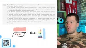 На белой бумаге красными чернилами написан текст Удастся ли ученику прочесть текст через - 20379