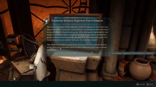 Freelancer Enclave: Argentum Tran's Sidearm