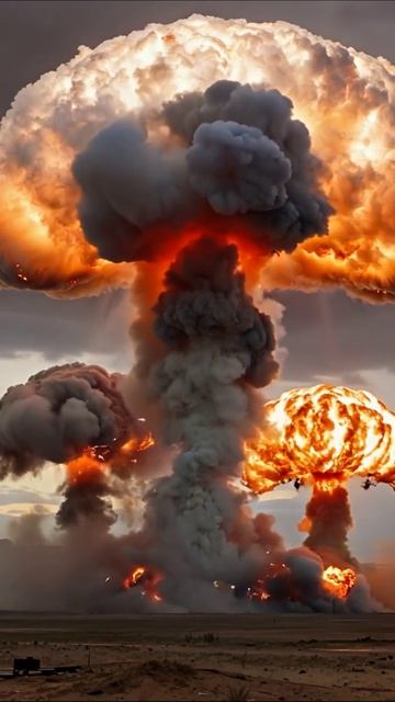 Тени разрушения: мир на грани катастрофы #апокалипсис #взрывы #беспокойство