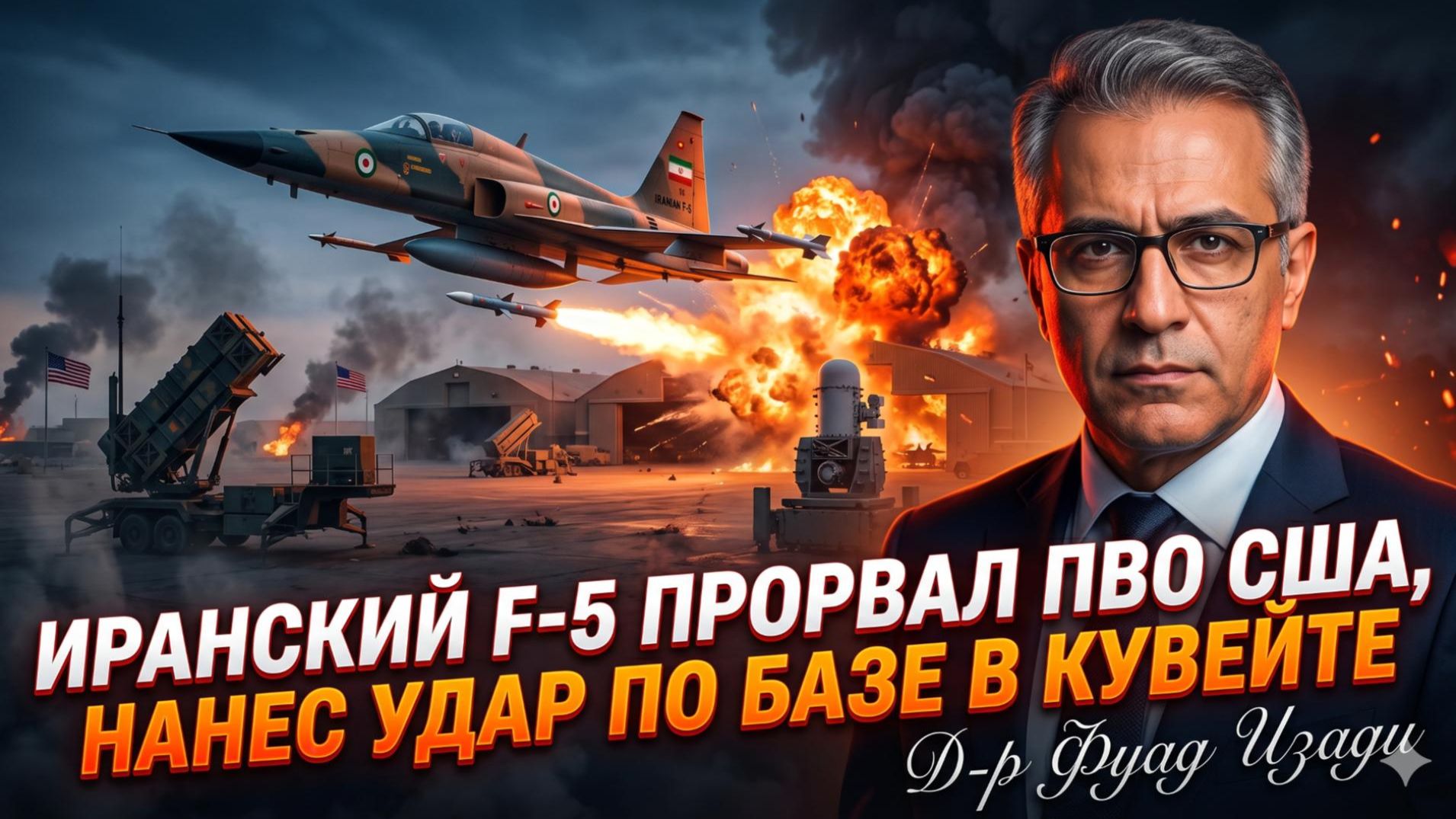 😱Фоад Изади | Прорыв века: истребитель Ирана прошел сквозь ПВО США и атаковал Кувейт