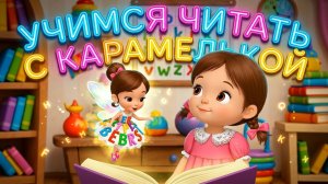 КАРАМЕЛЬКА УЧИТСЯ ЧИТАТЬ/АЛФАВИТ ДЛЯ МАЛЫШЕЙ/ РАЗВИВАШКА/ ОБУЧАЮЩИЙ МАТЕРИАЛ/ СТУДИЯ НИКИТИКИ