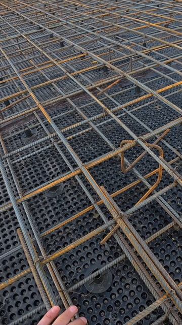 Армокаркас фундаментной плиты #фундамент