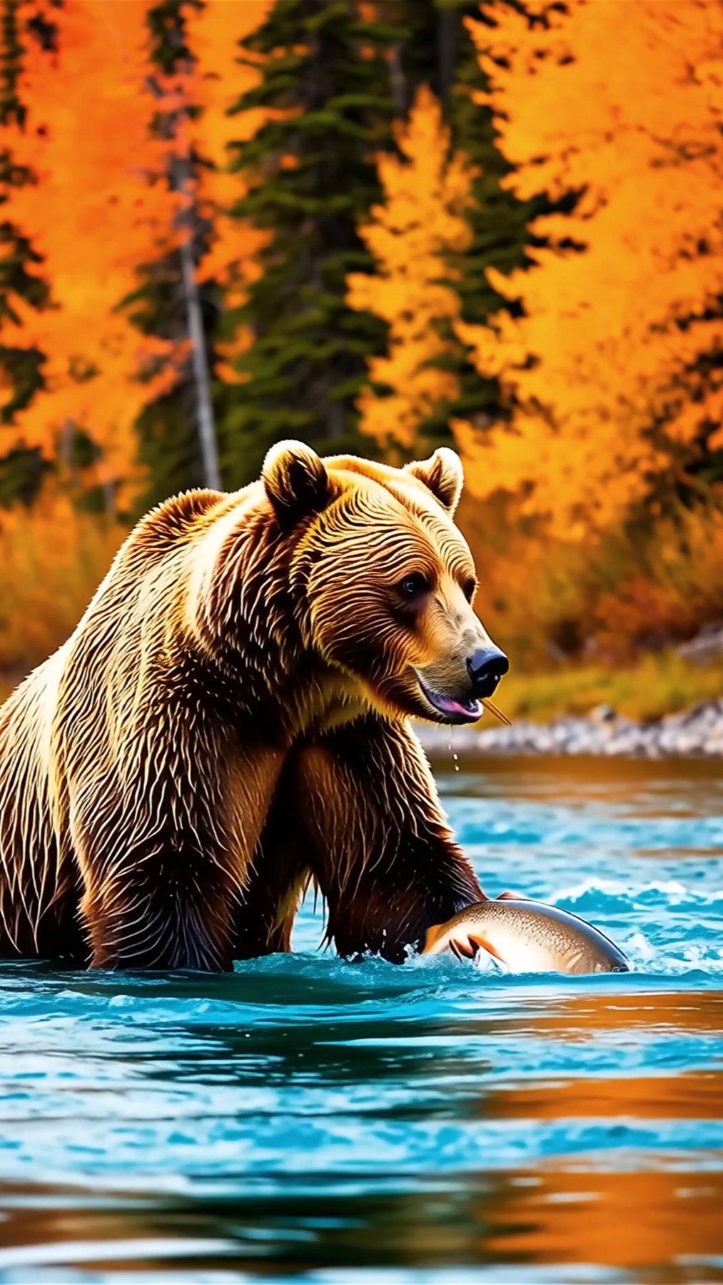 Эпическая неудача медведя на рыбалке