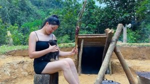 Строительство подземного убежища землянки. Одиночный поход. Серия 8 Тоа