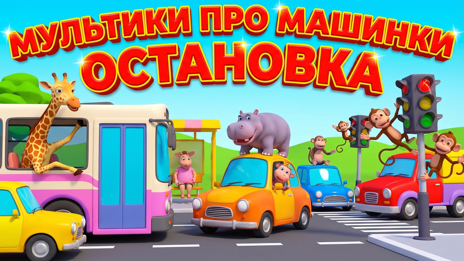 Мультики про машинки остановка