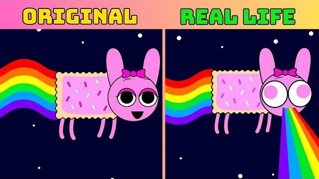 ПИНКИ КОСПЛЕИТ НЯН КЭТ! ЛУЧШИЙ СПРУНКИ ИНКРЕДИБОКС | ОРИГИНАЛ VS РЕАЛЬНАЯ ЖИЗНЬ