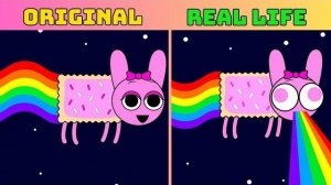 ПИНКИ КОСПЛЕИТ НЯН КЭТ! ЛУЧШИЙ СПРУНКИ ИНКРЕДИБОКС | ОРИГИНАЛ VS РЕАЛЬНАЯ ЖИЗНЬ