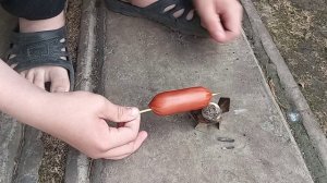 Сосиски на сухом топливе!