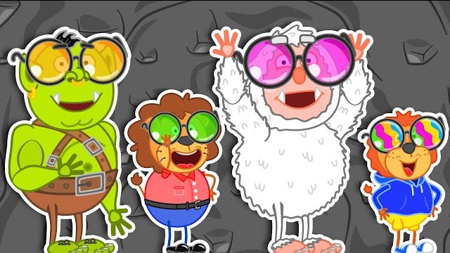 Львенок Котёнок – К центру земли Цветные очки - Мультик для детей