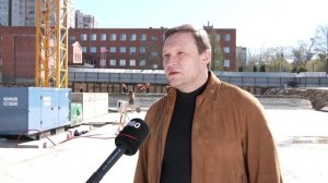 В Ивантеевке проверили, как возводят пристройку к школе №2