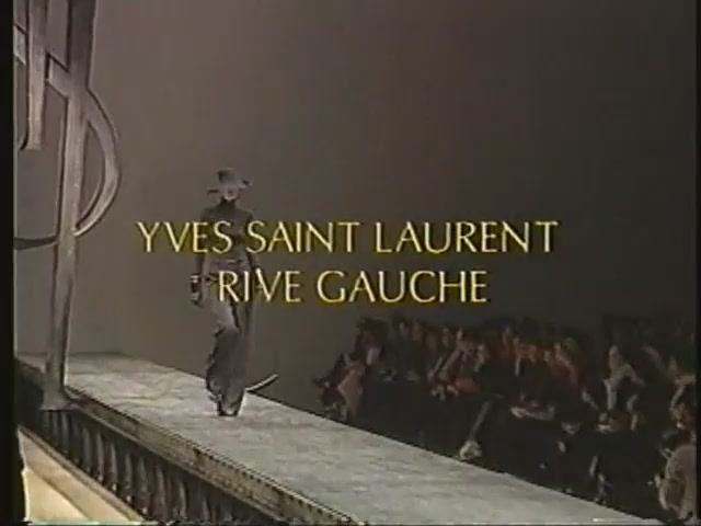 Показ женской коллекции Yves Saint Laurent Rive Gauche осень-зима 1999-2000