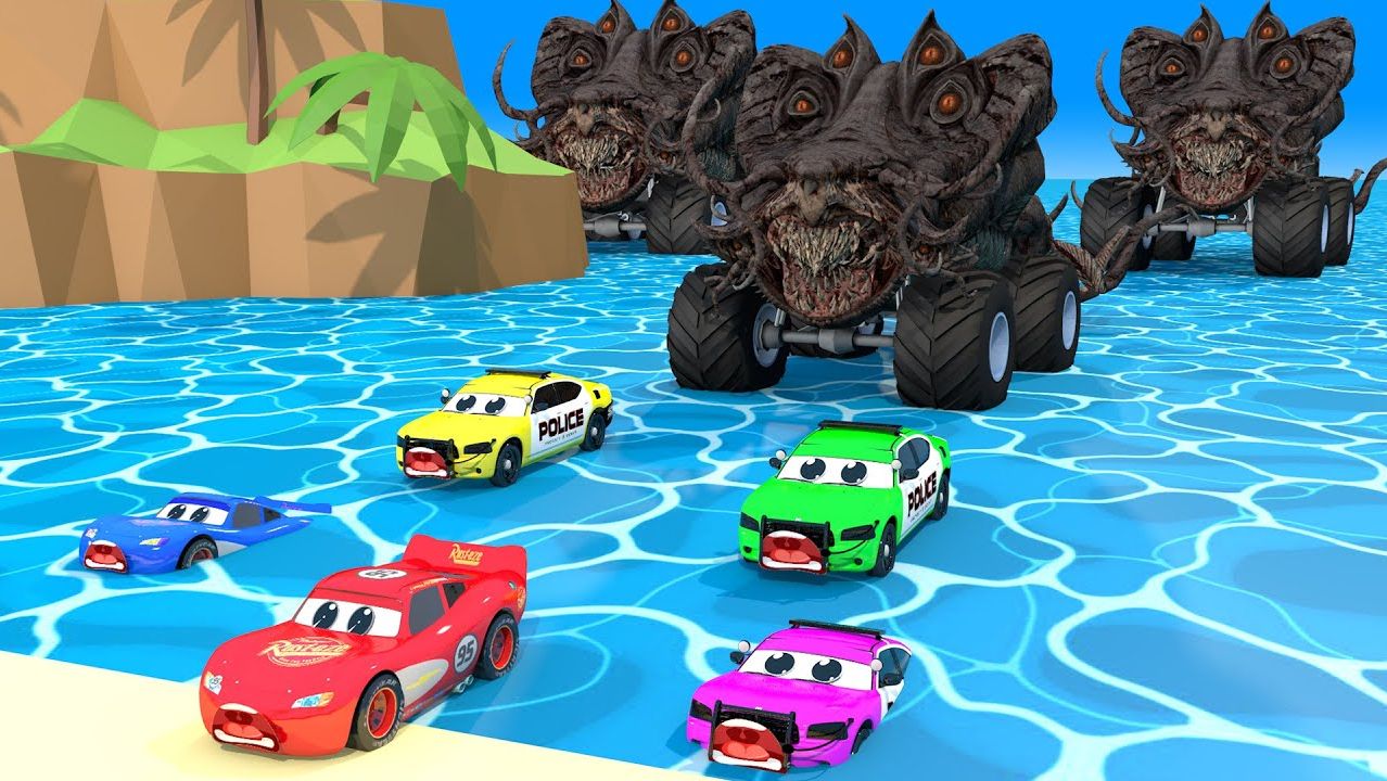 Машинки летают и прыгают! Развивающие мультики Машины помощники. Мультфильмы про машинки