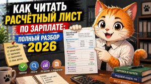 Как читать расчетный лист по зарплате: полный разбор 2026