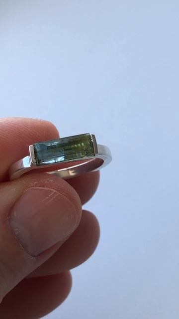 Серебро 925 проба клеймо аквамарин багет 12/4