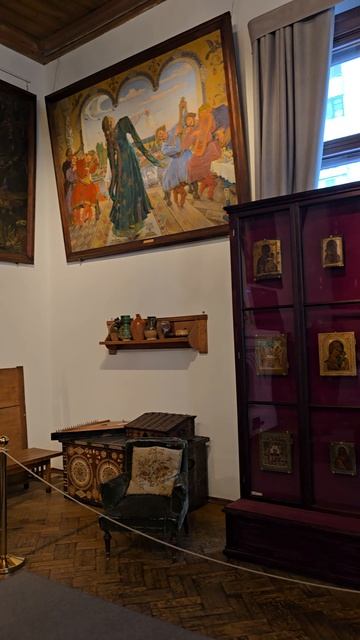 В мастерской художника В.Васнецова