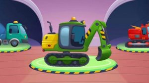 Мультфильмы Машинки для Детей и Малышей/Собираем Полицейские Машины Трактор Экскаватор/Мультики