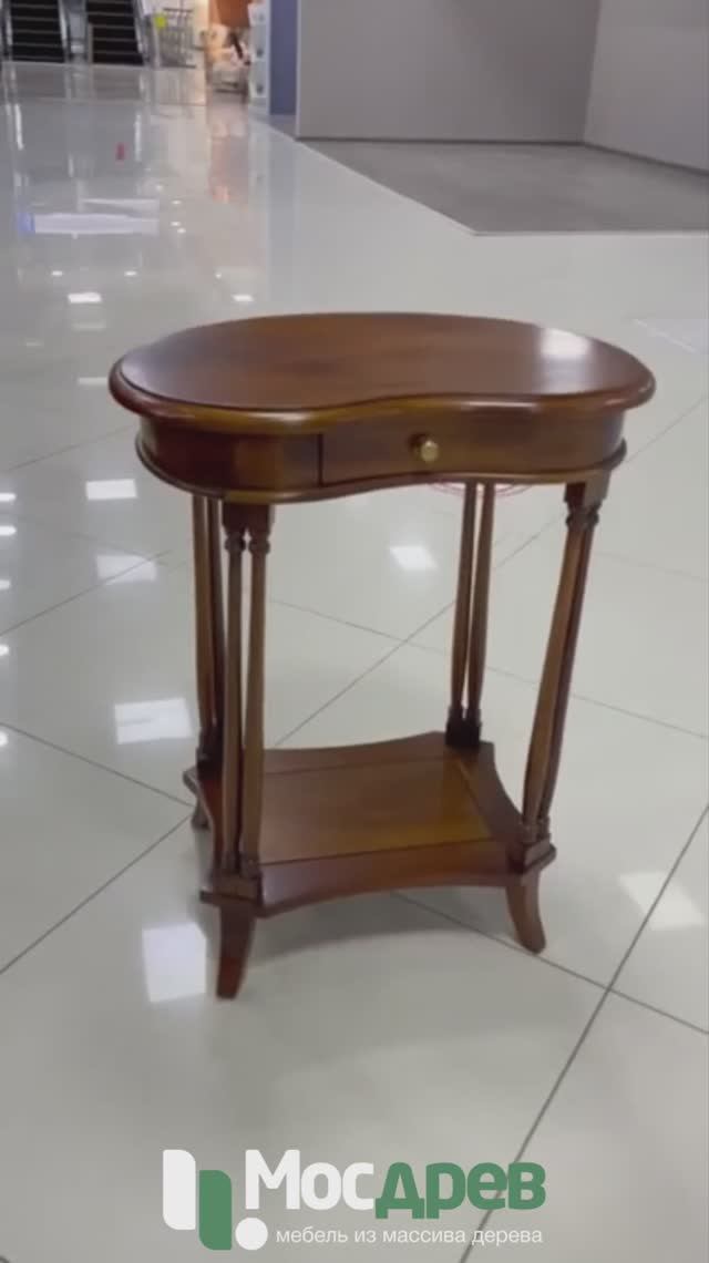 Стол приставной с ящиком МИГ586 из красного дерева от фабрики Satin Furniture (Индонезия)