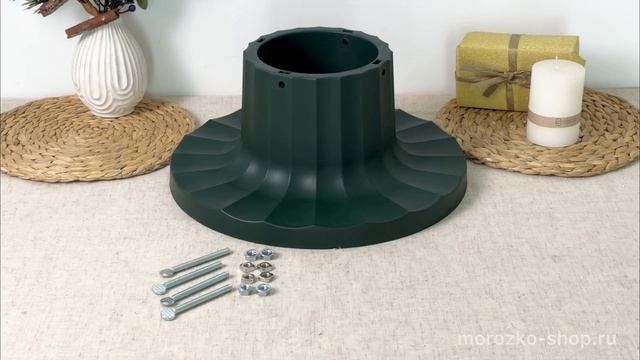 Подставка с резервуаром для воды для ёлки высотой до 2 м и диаметром ствола до 13 см, пластик, 0564G