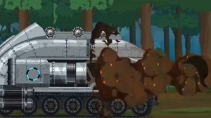 I'M SURROUNDED BY MONSTERS, BUT NOT BROKEN   KV-44 VS USCMC M642 SRBM MISSILE   Cartoon about tank